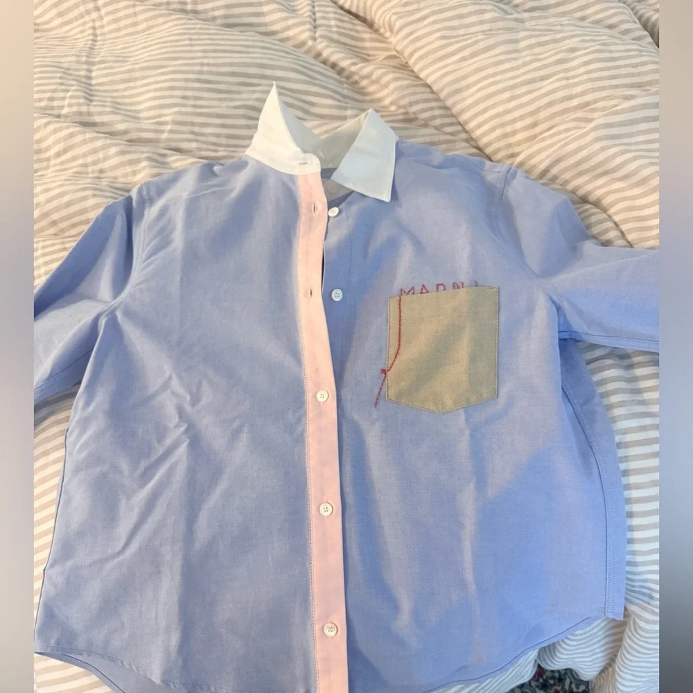 Marni contrast collar oxford button down BNWT - Picture 5 of 12